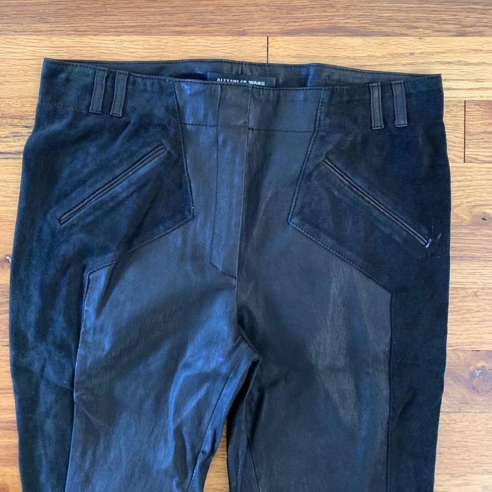 Alexander Wang leather/suede pants